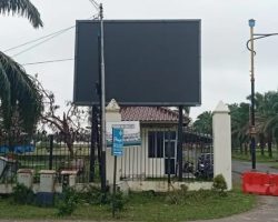Proyek Vidiotron KPT Tanjung Senai Terkesan Terbengkalai, Hingga Kini Belum Aktif