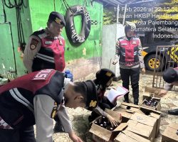 Operasi Pekat Musi 2026: Polda Sumsel Sita Ratusan Botol Miras di Palembang