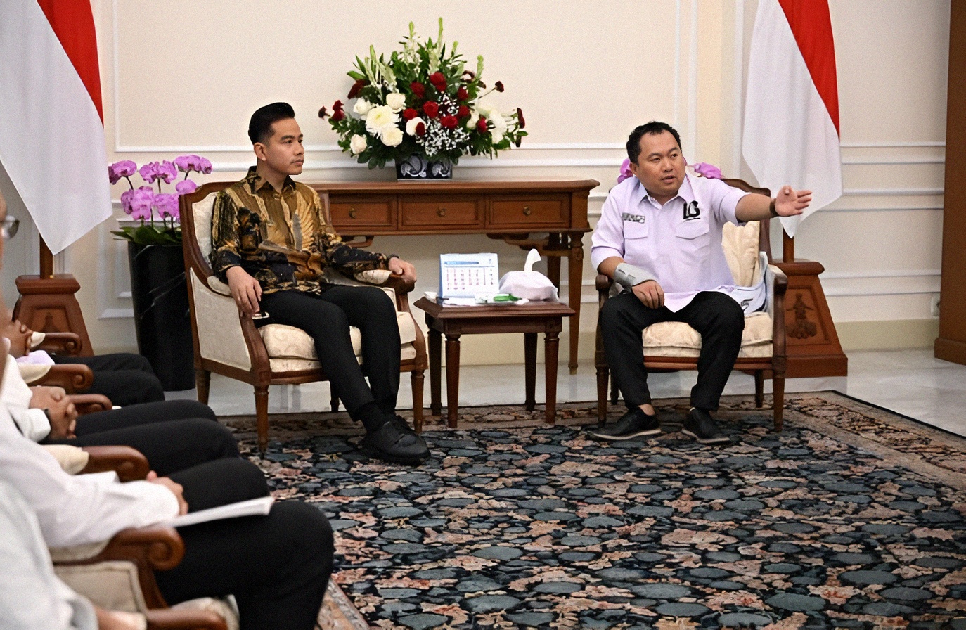 Ketua Umum Laskar Gibran menjumpai Wakil Presiden RI Gibran Rakabuming Raka