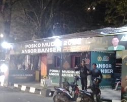 Ansor Banser Presisi Dirikan Posko Arus Mudik 2026 di Simpang 5 DPRD Sumsel