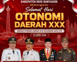 Satpol PP Dan Damkar Muba Tegaskan Komitmen Di Hari Otonomi Daerah, Erdian syahri:” Ketertiban Adalah Kunci Kemajuan Daerah”