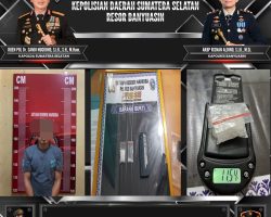 Polres Banyuasin Bekuk Pengedar Sabu 11,54 Gram di Betung, Tersangka Warga Bangka