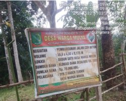 HAK JAWAB KEPALA DESA WARGA MULYA TERKAIT PEMBERITAAN STRAIGHTNEWS.ID