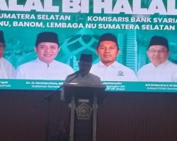 HALAL BI HALAL GUBERNUR SUMSEL BERSAMA KOMISARIS BSI, PWNU, BANOM, DAN LEMBAGA NU SUMSEL