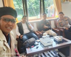 Kapolsek Rambutanw Sambut Hangat Kunjungan Silaturahmi Awak Media