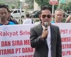 Aksi Damai di Kejati Sumsel, SIRA dan PST : Inisial AG Diduga Otak Pelaku Kasus Gratifikasi Proyek Irigasi Ataran Air Lemutu, Muara Enim