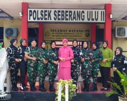 Sinergitas TNI-Polri Semakin Erat, Kowad Kodam II/Sriwijaya Kunjungi Polsek Seberang Ulu II Palembang