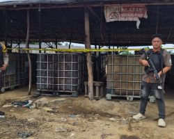 Empat Terduga Pelaku Illegal Refinery Diamankan, Polsek Bayung Lencir Terus Gencarkan Penindakan