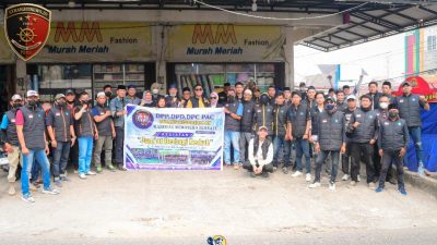 Jumat Berkah, HSB Palembang Bagikan Ratusan Paket Nasi Kotak dan Masker di Simpang MM Pakjo